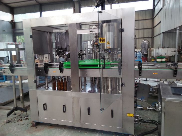 beer bottling line